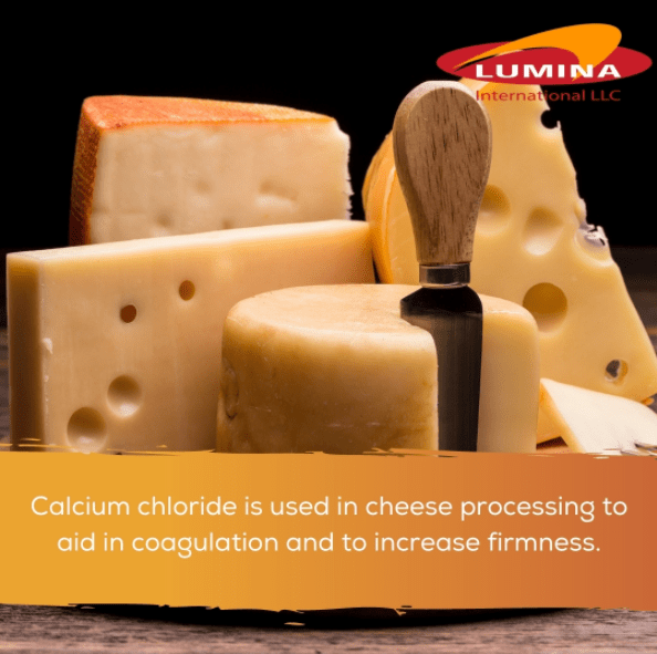 Lumina offers food grade calcium chloride imported from India